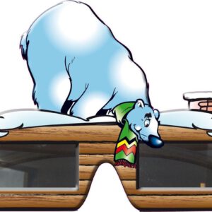 Apres ski bril ijsbeer
