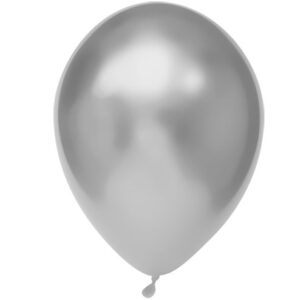 Ballonnen Satijn latex zilver