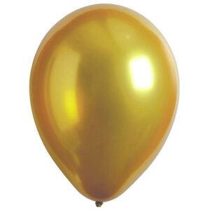 Ballonnen satijn goud 12cm
