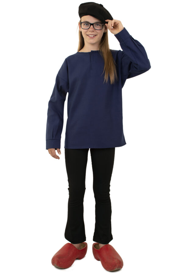 Blauwe kiel unisex kinderen