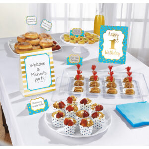 Buffet Decoration kit 1st Birthday blue