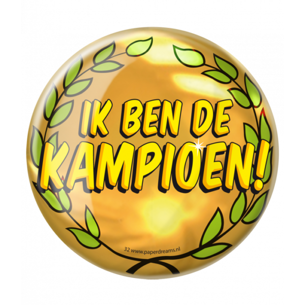 Button XL - Ik ben de Kampioen