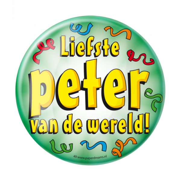 Button XL - Liefste Peter