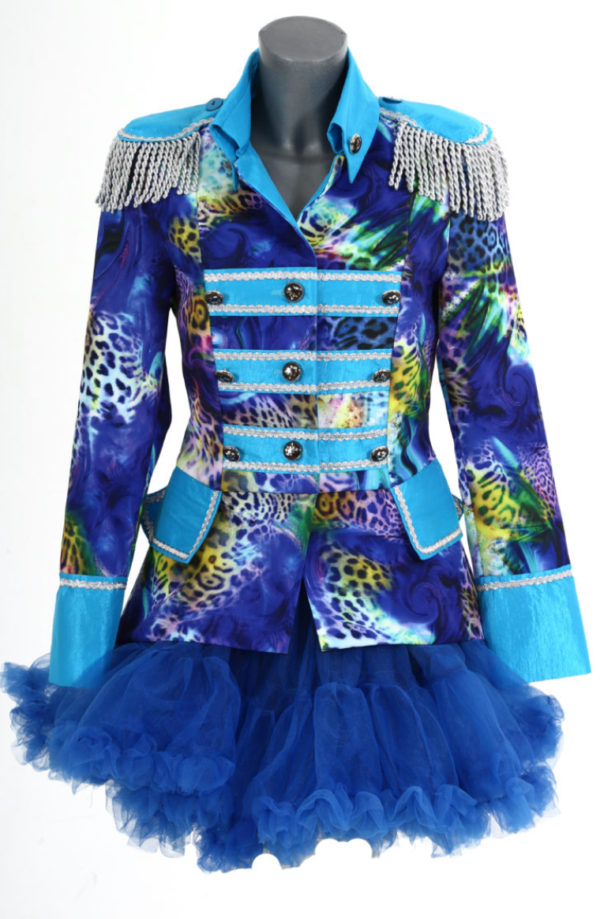 Carnavalsjas Blue fantasy dames kort