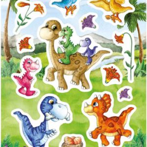 Foil magic sticker dino baby