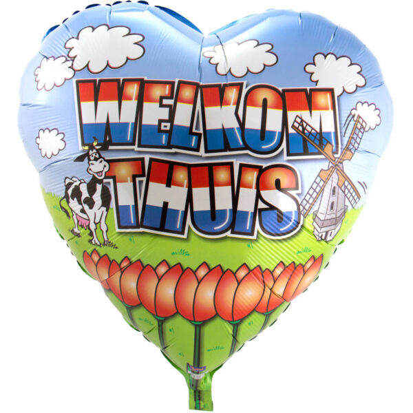 Folieballon Koeien-tulpen welkom thuis