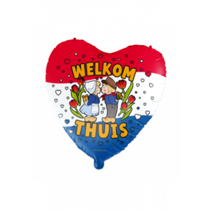 Folieballon Welkom thuis tulpen