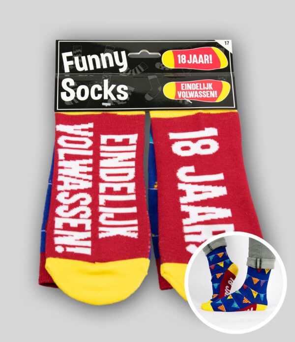 Funny Socks - 18 jaar !