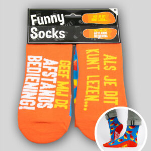 Funny Socks - Als je dit kunt lezen...Afstandsbediening !