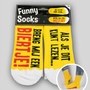 Funny Socks - Als je dit kunt lezen....Biertje !