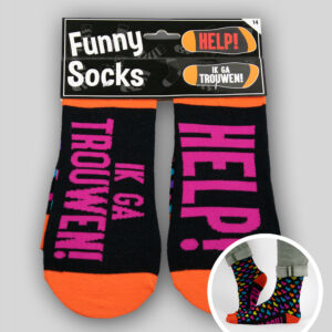 Funny Socks - Help ik ga Trouwen