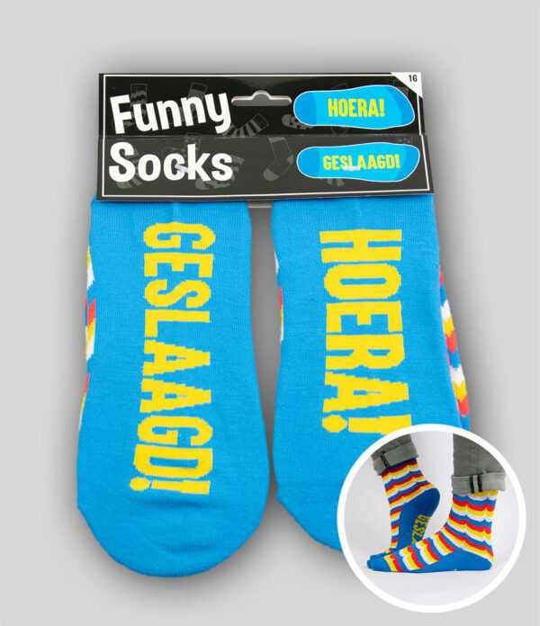 Funny Socks - Hoera ! Geslaagd !