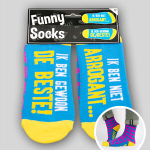 Funny Socks - Ik ben niet arrogant