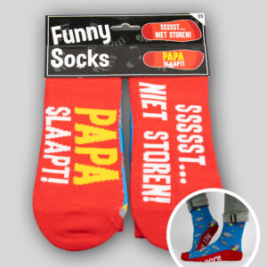 Funny Socks - Papa Slaapt !