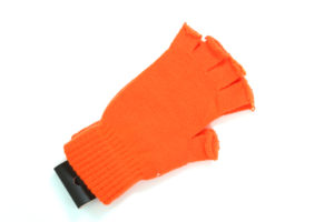 Gebreide handschoenen oranje