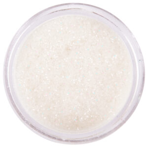 Glitterpoeder biodegradable pearl white