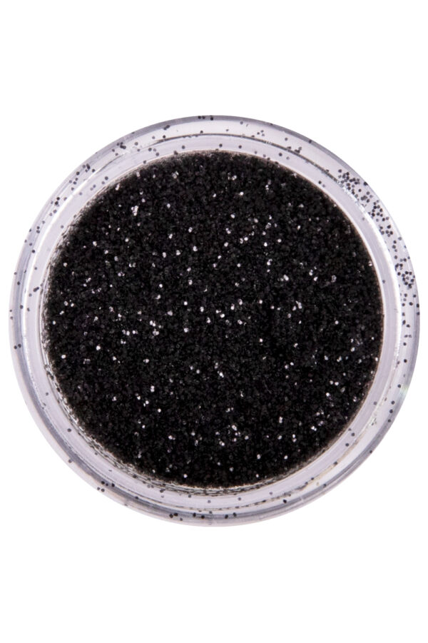 Glitterpoeder biodegradable pitch black