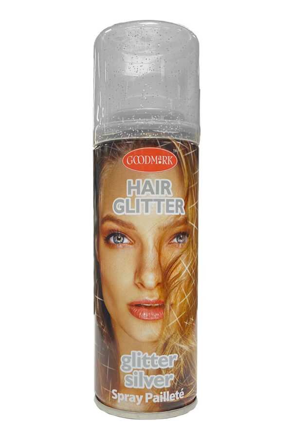 Haarspray glitterzilver 125 ml