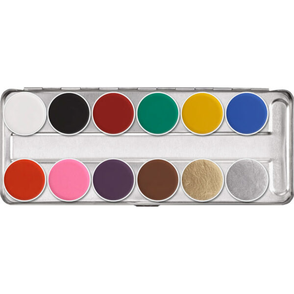 Kryolan Aquacolor palette SN - 12 kleuren