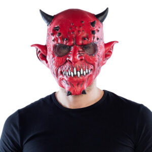 Latex hoofdmasker Creepy devil