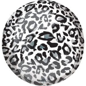 Orbz Snow Leopard print folieballon