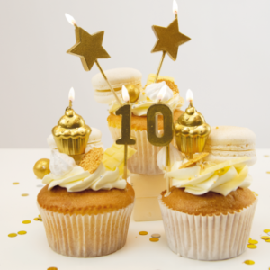 Party cake candles - 10