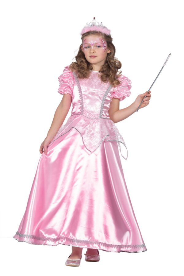 Prinsessen jurk lang roze