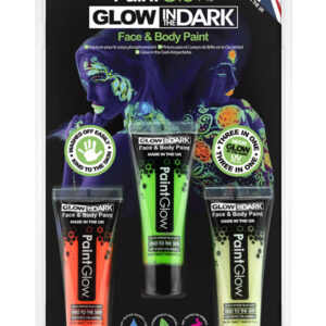 Set Glow in the dark face & body paint