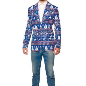 Suitmeister Blazer Nordic kerstblauw