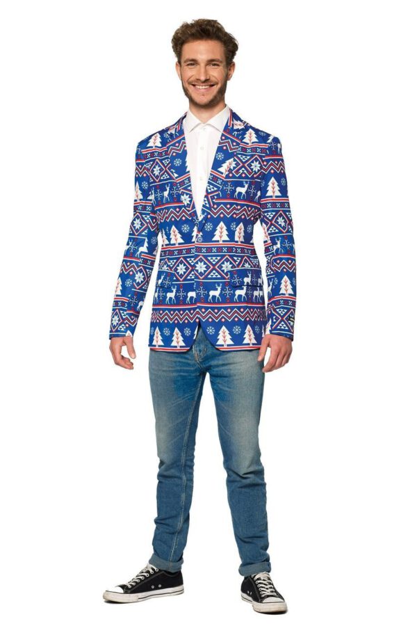 Suitmeister Blazer Nordic kerstblauw