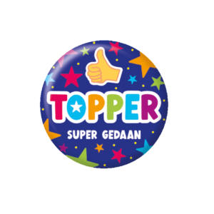 Button Topper super goed geaan