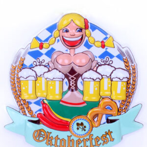 Deco (oktoberfest) vrouw met bierpul