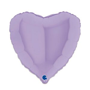 Folieballon Hart lila