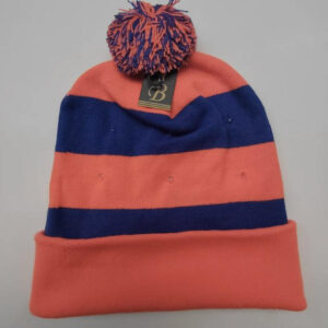 Muts Lampegat oranje/blauw met lempkes