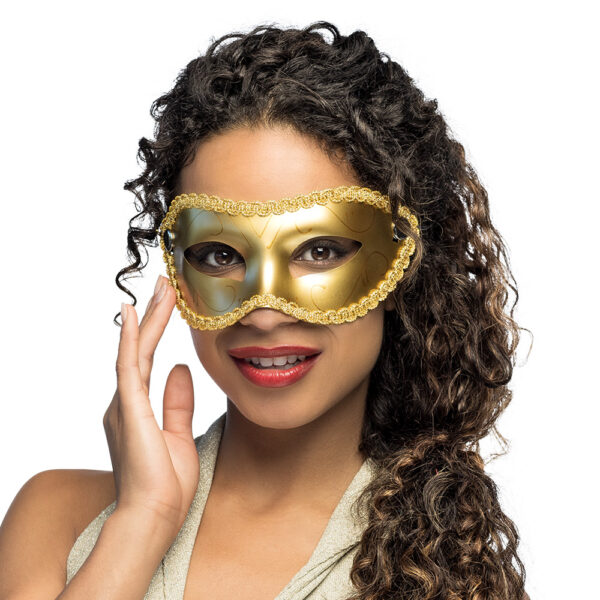 Oogmasker Gabriella goud