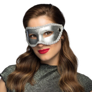 Oogmasker Gabriella zilver