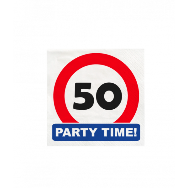Servetten Traffic sign 50