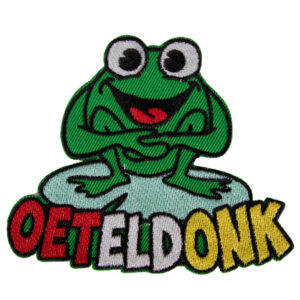 Strijkembleem Kikker Oeteldonk