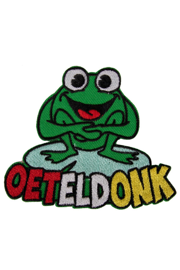 Strijkembleem Kikker Oeteldonk